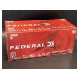 Federal 12 Gauge Shotgun Shells, 4 Boxes, 100