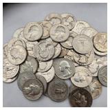 43 Silver Washington Quarters