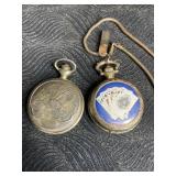 VINTAGE SWISS MAJESTI POCKET WATCH GOLD-TONED