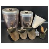 Vintage Kitchen Scoops & West Bend Canisters