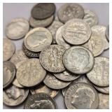 35 Silver Roosevelt Dimes