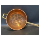 Vintage Copper Cobre Colander - Riveted Brass