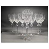 Celine Crystal Etched Wine Glass by Crystal Clear