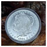 1884 Carson City Morgan Silver Dollar