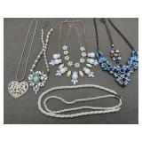 Vintage Style, Faux Pearls Necklaces & 925 Chain