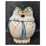 McCoy Vintage 1940s Cookie Jar Love Birds Kissing