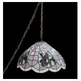 Tiffany Style Iris Pendant Lamp Swag Lamp