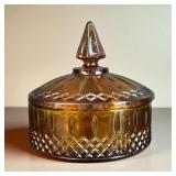 VTG Amber Candy Dish