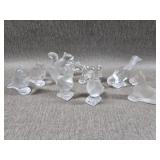 Collection of Pressed Glass Figurines