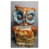Vintage Shawnee Pottery USA Winking Owl Cookie