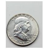 1948 FRANKLIN SILVER HALF DOLLAR