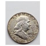 1963 FRANKLIN SILVER HALF DOLLAR