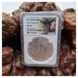 NGC 2022 MS70 Silver Eagle Wisconsin
