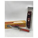 RAZOR SKINNER HUNTING KNIFE W/ SHEATH &