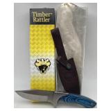 TIMBER RATTLER HUNTING KNIFE W/ SHEATH