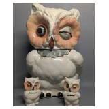 Shawnee Winking Owl Cookie Jar + Salt & Pepper
