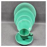 Fiestaware Original Green 6pc Set w/ Dinner, Lunch