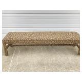 6 FT. LEOPARD PRINT BENCH