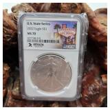 NGC 2022 MS70 Silver Eagle Nevada