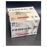 Federal 22LR Ammunition , 1 Box 325 Rounds
