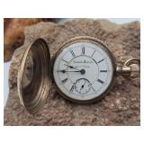 Antique Columbus Pocket Watch Tested at 10K w/ Kee