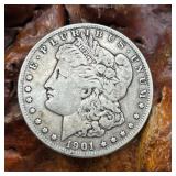 1901 O Morgan Silver Dollar