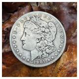 1901 O Morgan Silver Dollar