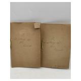 A HISTORY OF THE BRIDE SCRAPBOOKS W/ CARDS,