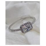 SZ.8.25, 925 SILVER ZIRCON STONE RING