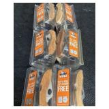 NOS 6 TIMBER WOLF SNUFF LOCK BLADE KNIVES