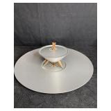 MCM ATOMIC MIRRO MEDALLION LIDED SERVING BOWL &