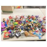 BOX LOT SMALL PLASTIC TOYS