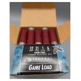 50 ROUNDS FEDERAL 12 GUAGE SHOT SHELLS AMMUNITION