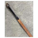 34 Inch Leather Whip , Camel / Horse