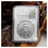 NGC 2021 MS70 Silver Eagle Washington