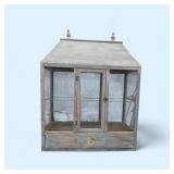 Distressed Wood & Wire Bird Cage
