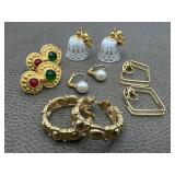 Gold Tone, Holiday Spirit & Monet Clip On &