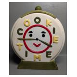 Jonal Cookie Time Ceramic Clock Cookie Jar