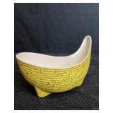 SHAWNEE POTTERY YELLOW LINED PLANTER #1406