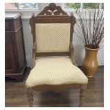 Antique Wood Carved Occasional ChairLow, 14