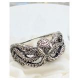 SZ. 11.5, STERLING SILVER KRAKEN SEA MONSTER