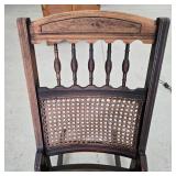 Antique Eastlake Style Cane Back Rocking Chair