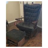 Modern Glider Rocker & Ottoman