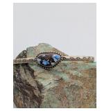 STERLING SILVER GOLDEN HILL TURQUOISE STACKER