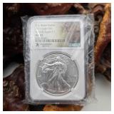 NGC 2021 MS70 Silver Eagle Colorado
