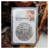 NGC 2021 MS70 Silver Eagle Tennessee