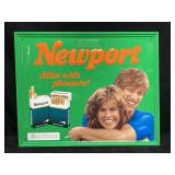 NEWPORT CIGARETTES METAL ADVERTING SIGN