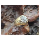 14K Gold & Diamond Men