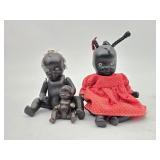 Vintage African American Black Porcelain Doll