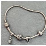 Vintage Pandora Bracelet w/ Charms No sterling